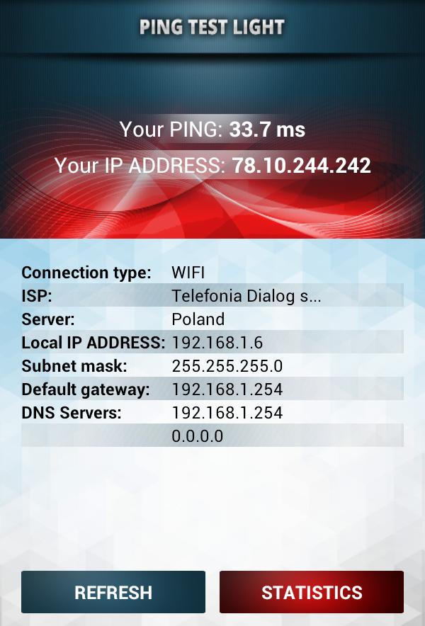 Ping Test Light