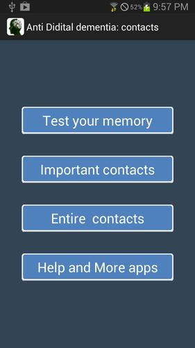 Anti Digital Dementia:Contacts