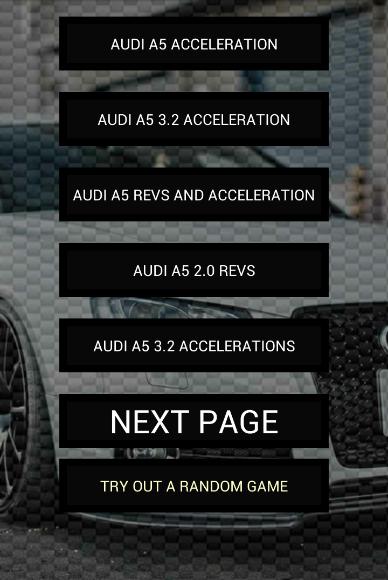 Engine sounds of A5