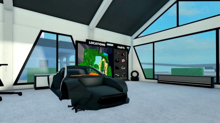 جميع مواقع جزء من سيارة Zenvo في وكالة Roblox للسيارات