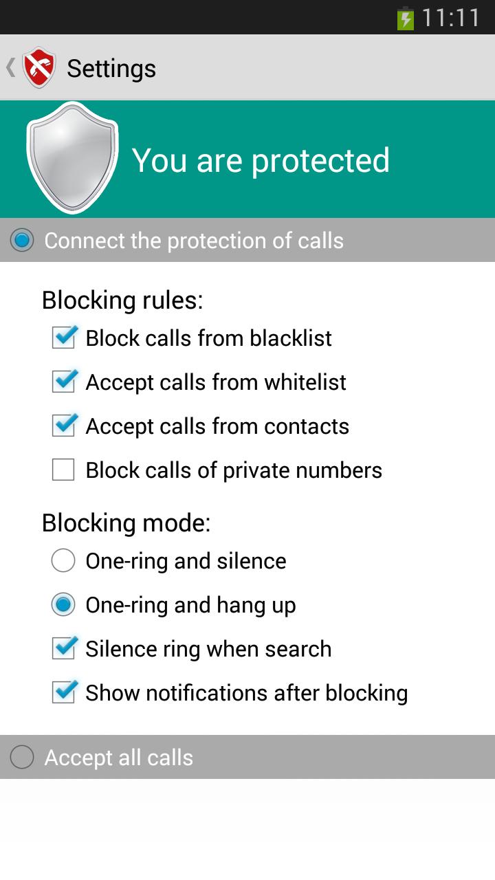 Intercept phone calls