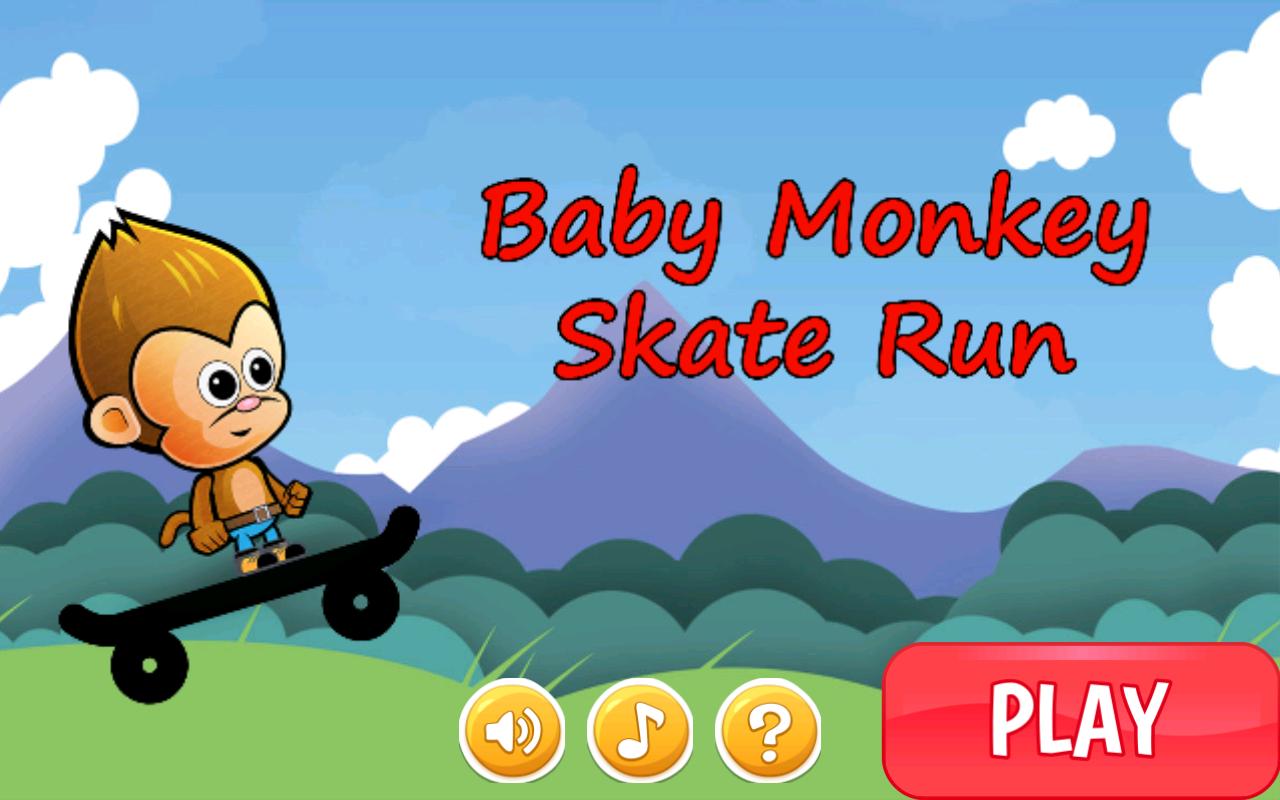 Baby Monkey Skate Run