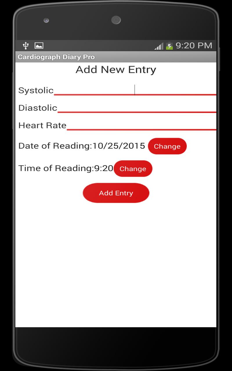 Cardiograph diary pro