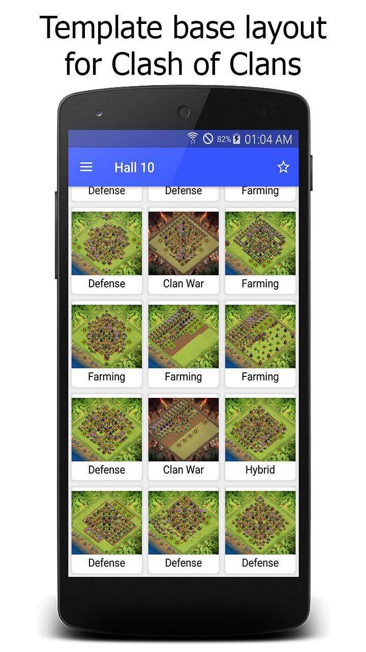Maps for Clash of Clans War