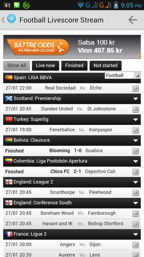 Football Live Score Stream