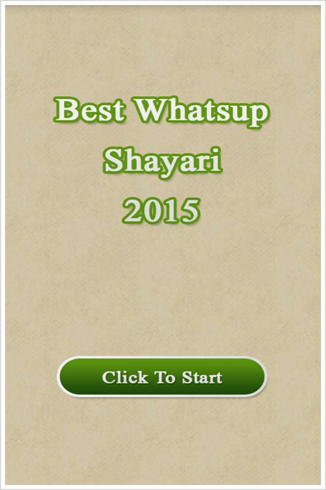 Best Whatsup Shayari 2015