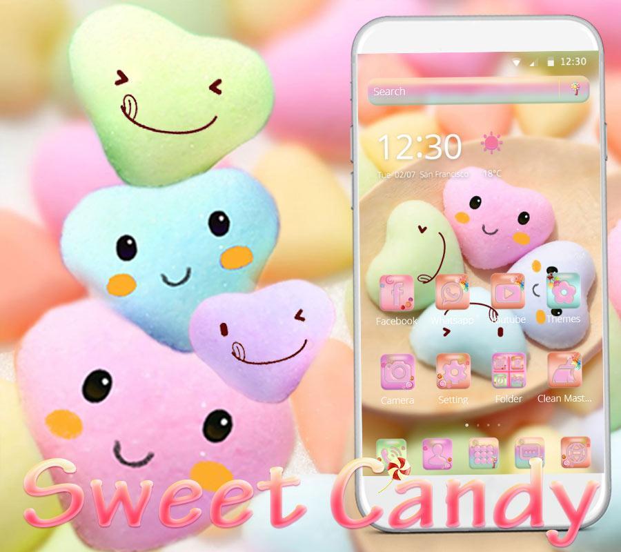 Cute Candy Theme Wallpaper