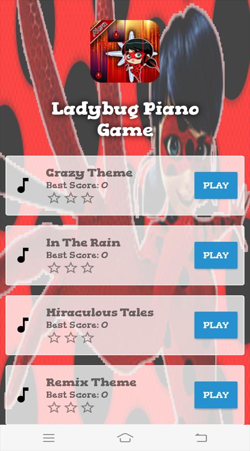 Ladybug Piano Game