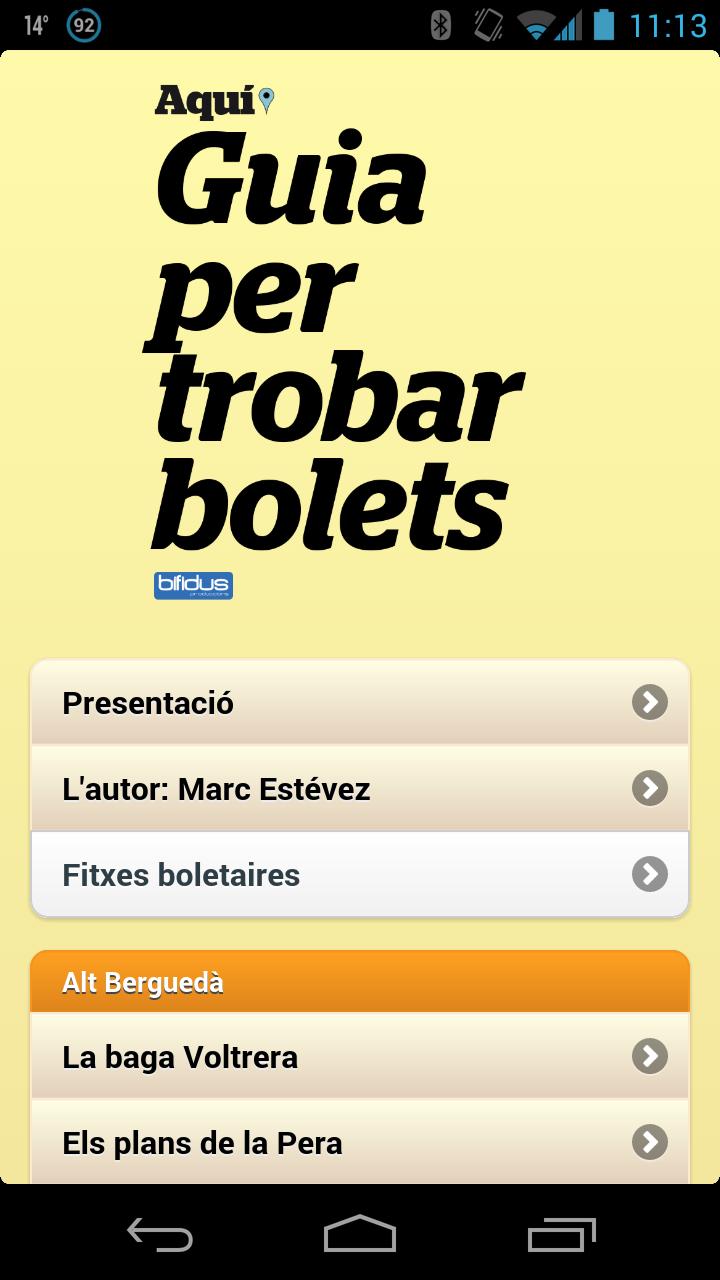 Guia per trobar bolets (D)