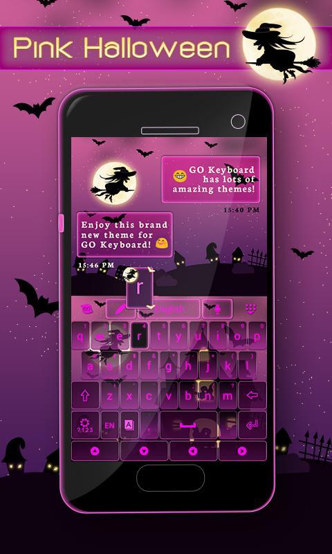 Pink Halloween Keyboard Theme