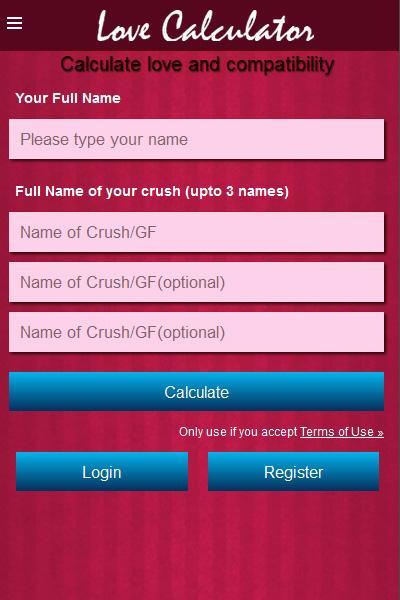 Love Calculator Prank