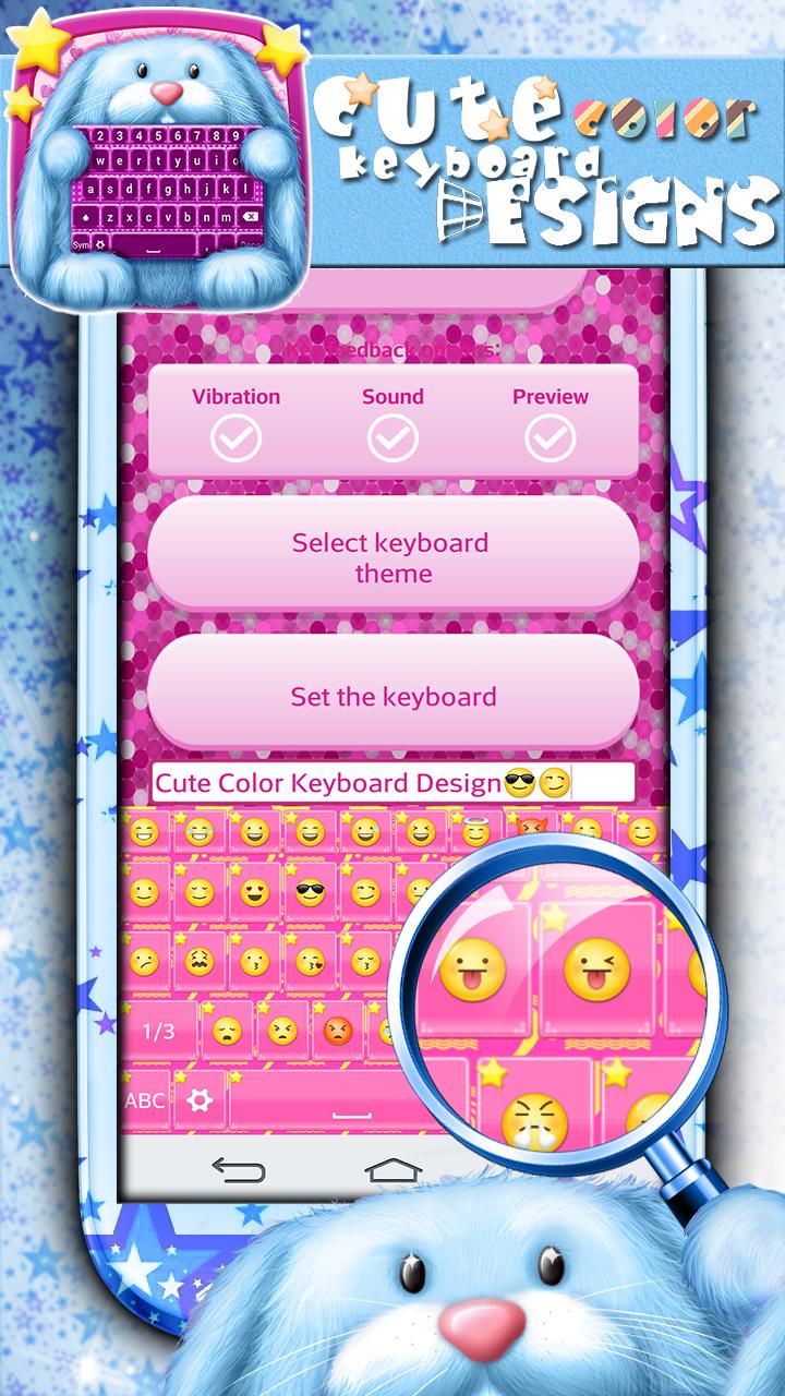 Cute Color Keyboard Designs