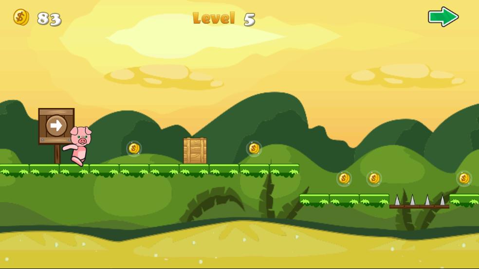 Pig Running Adventure