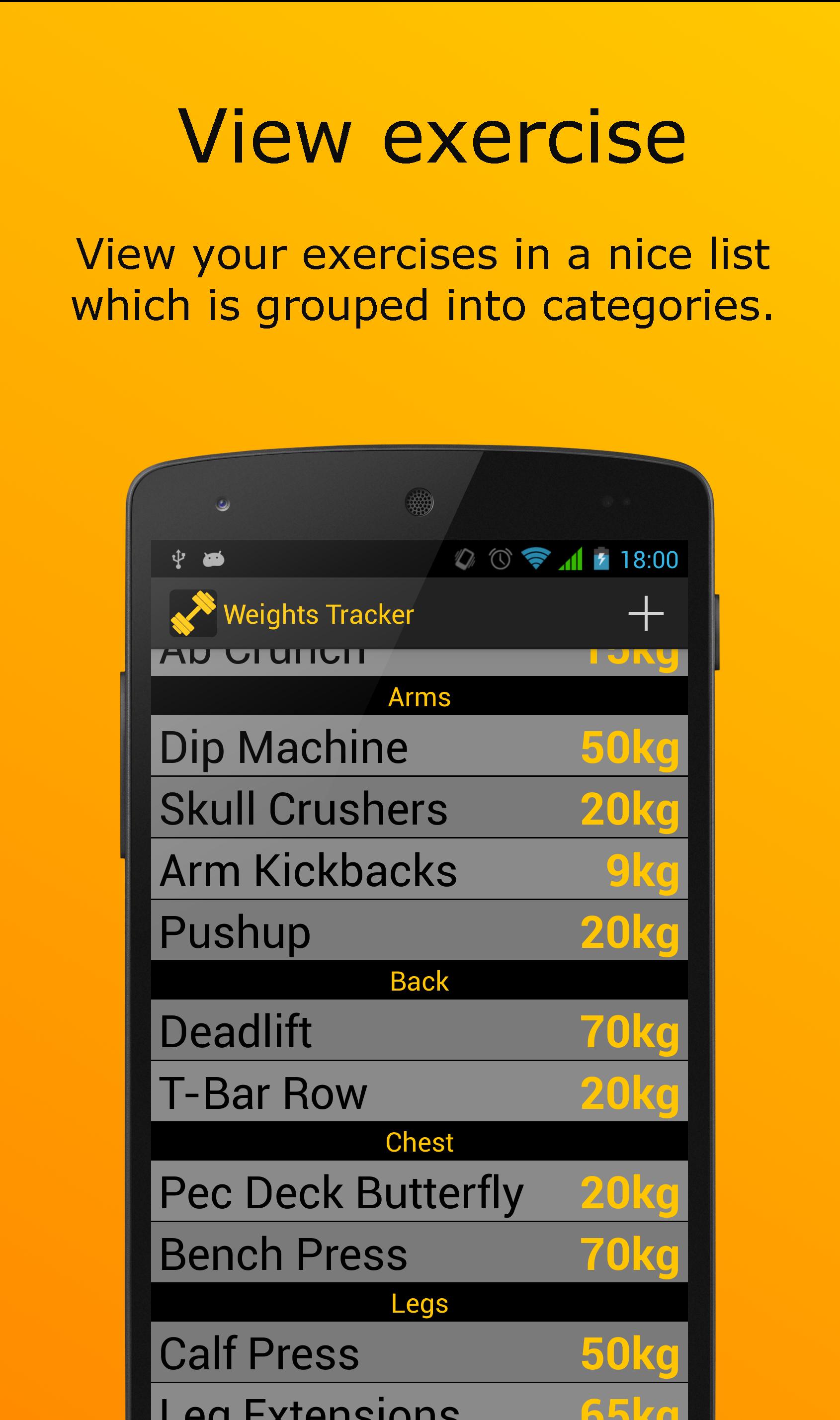 Weights Tracker