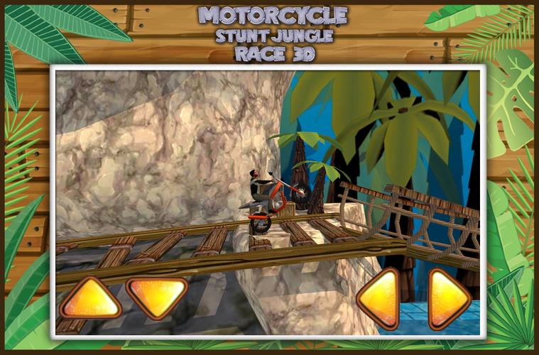 Motorcycle Stunt Jungle Race