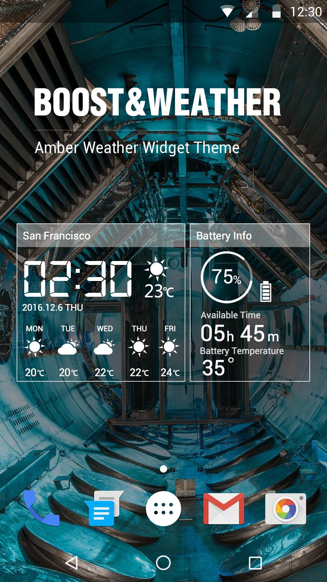 Battery & Transparent Weather