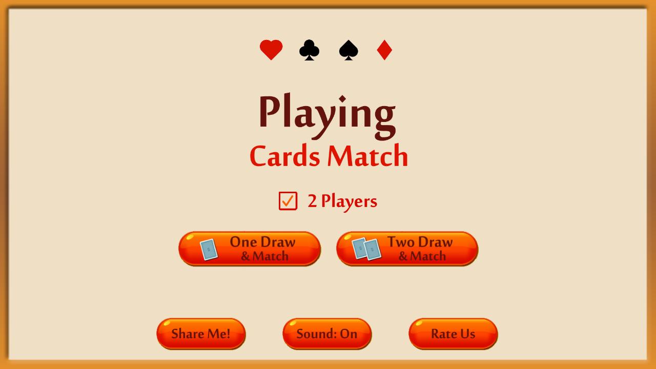 Playing Cards Matching Game