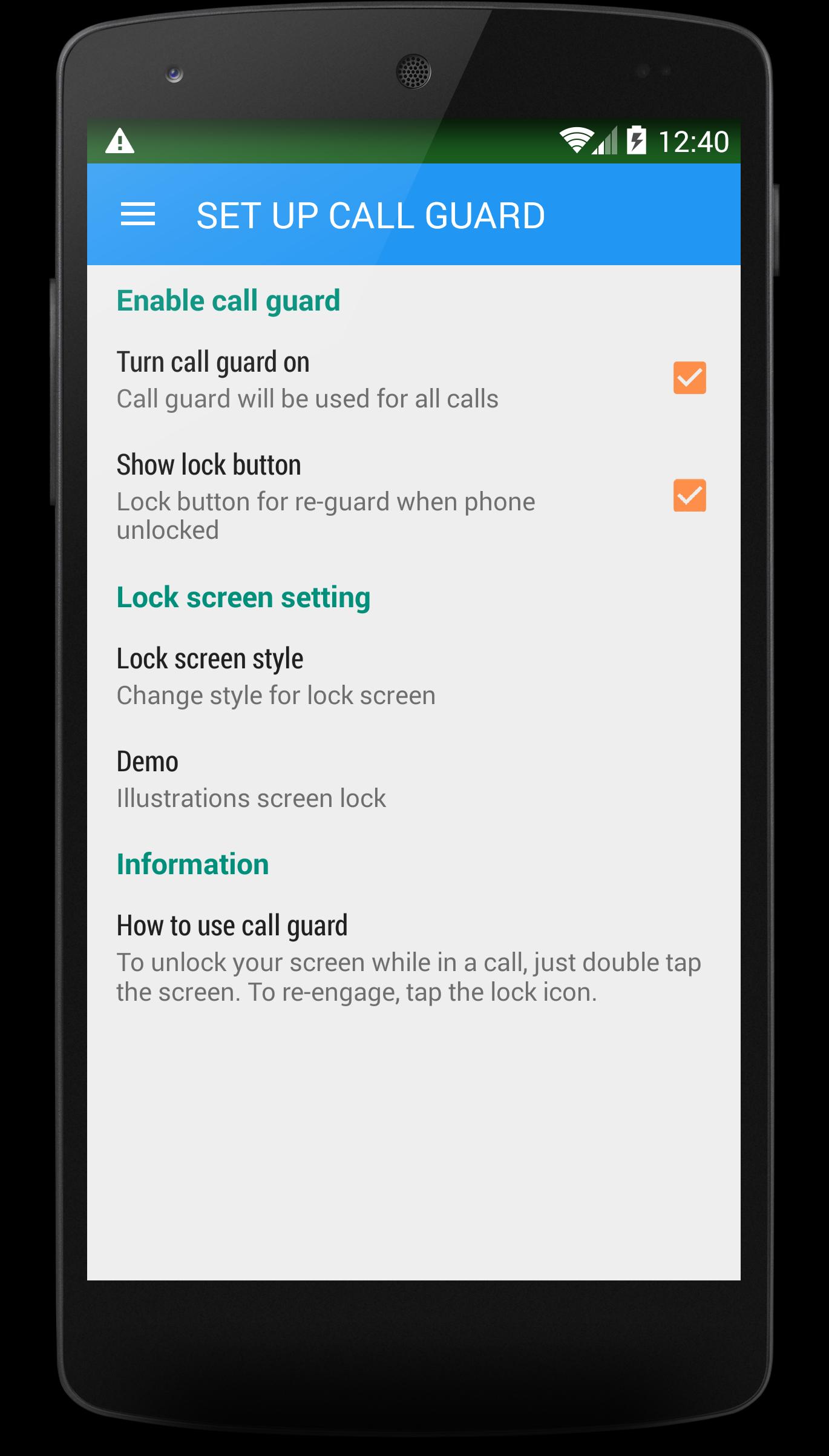 Call Screen Lock | Call locker
