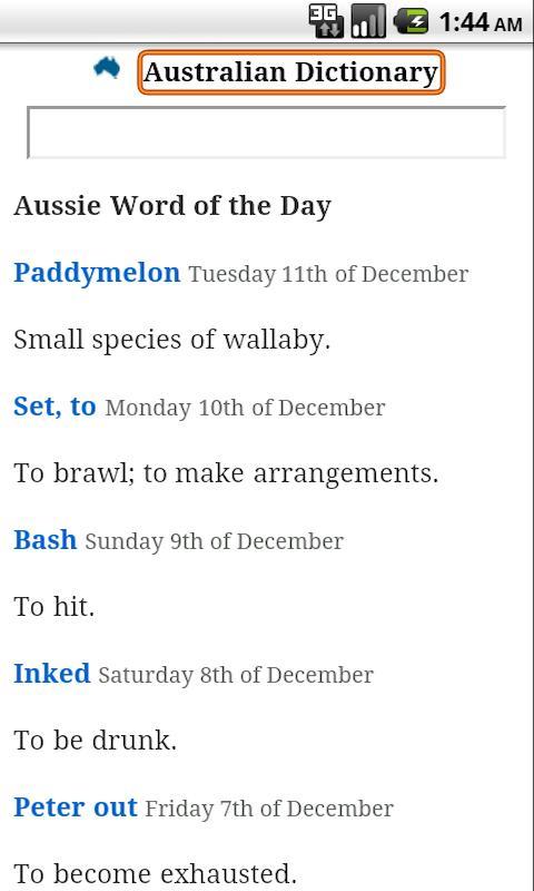 Australian Dictionary