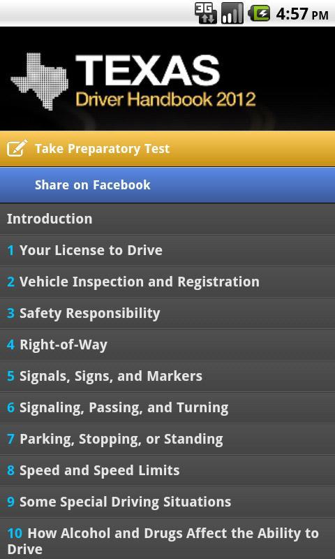 Driver Handbook - Texas Free