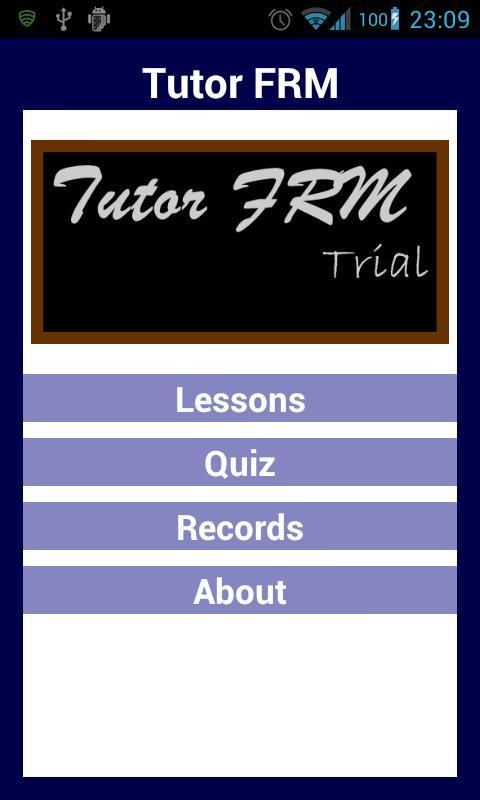 Tutor FRM Trial