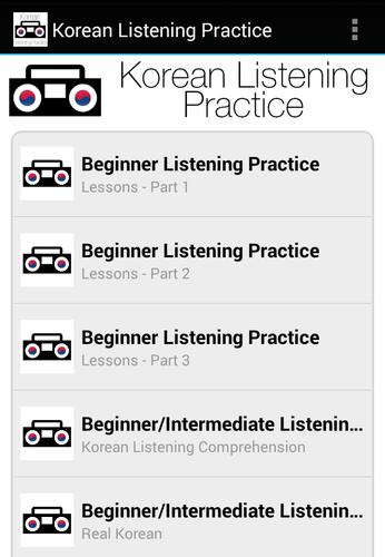 Korean Listening Practice