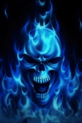 Blue Skull Live Wallpaper