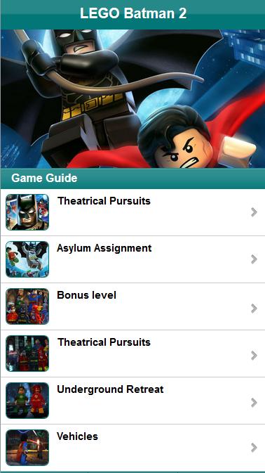 Guide for Lego Batman 2 DC