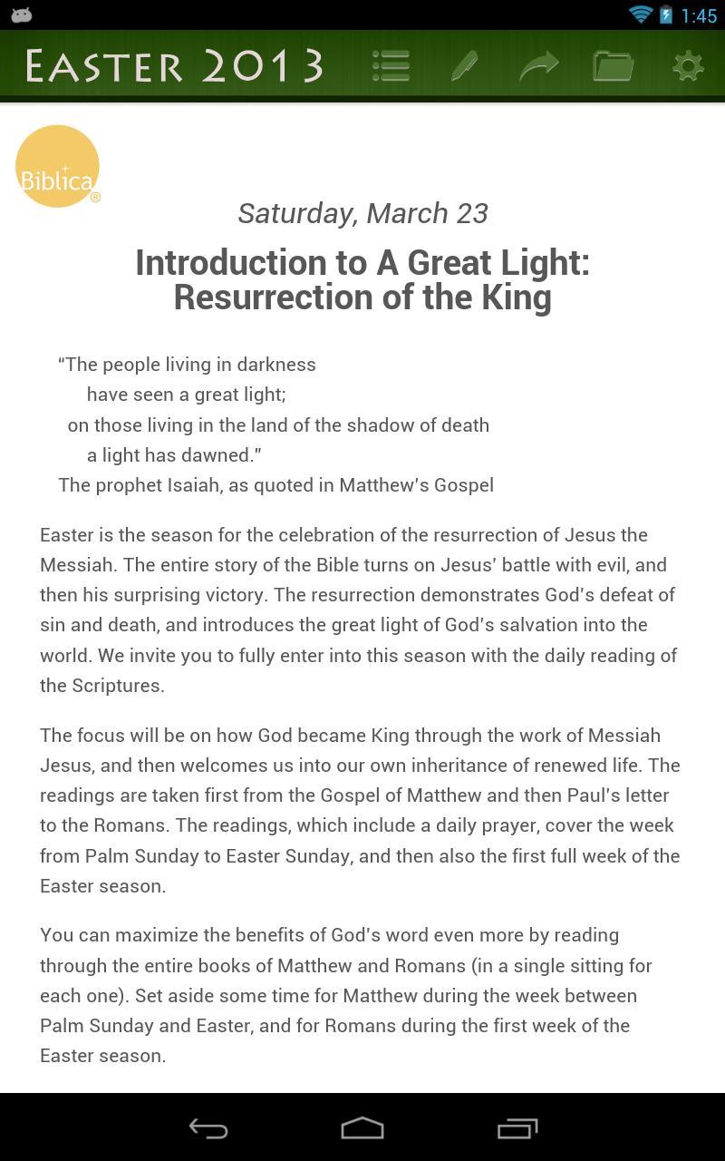 Easter 2013 by Biblica