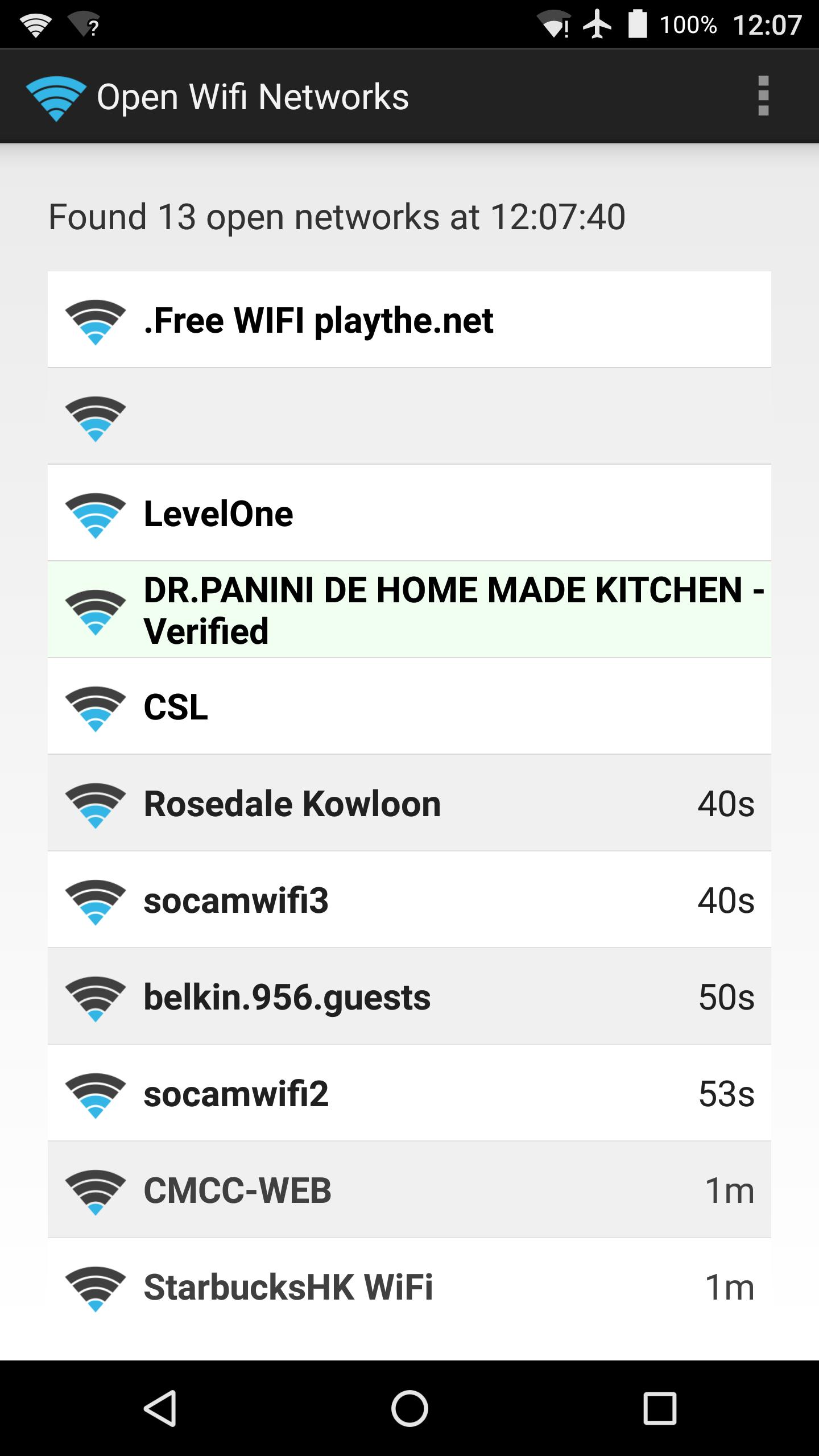 Open Wifi Network Finder