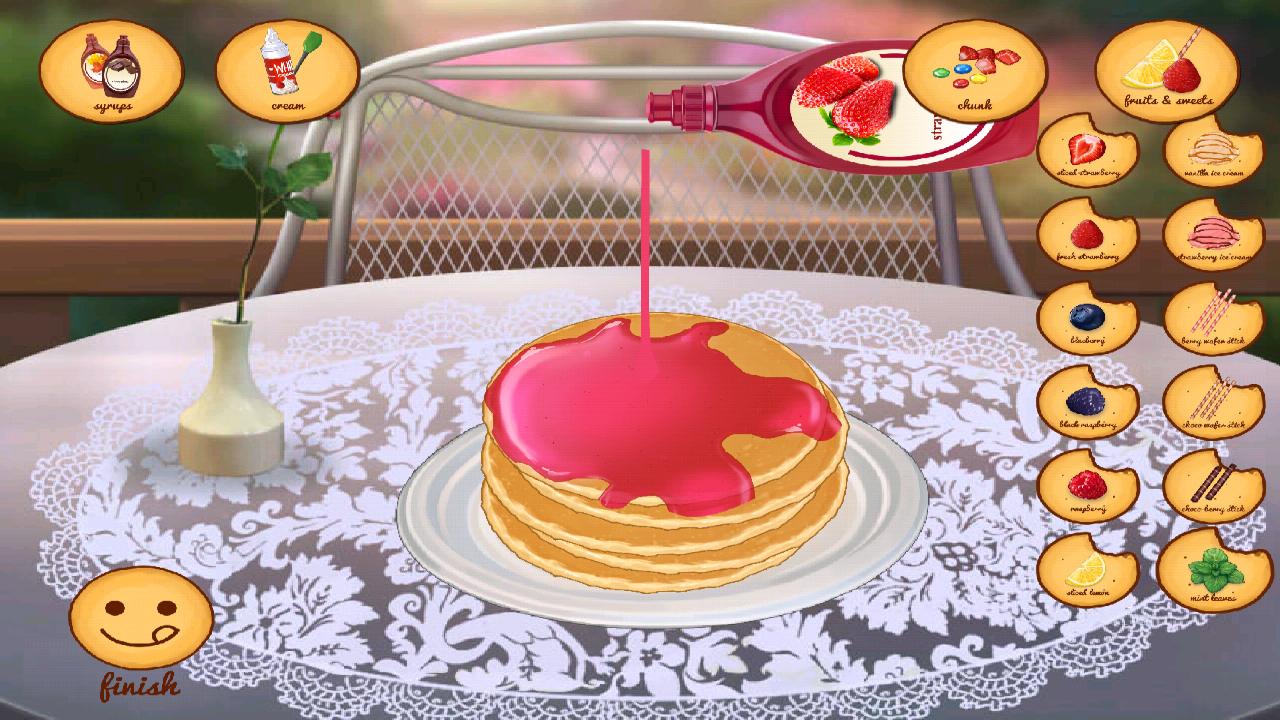 Cooking Strawberry Pancake