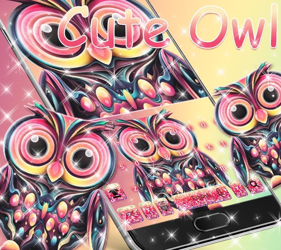 Cute owl Keyboard Theme