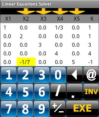 Linear Equations Solver