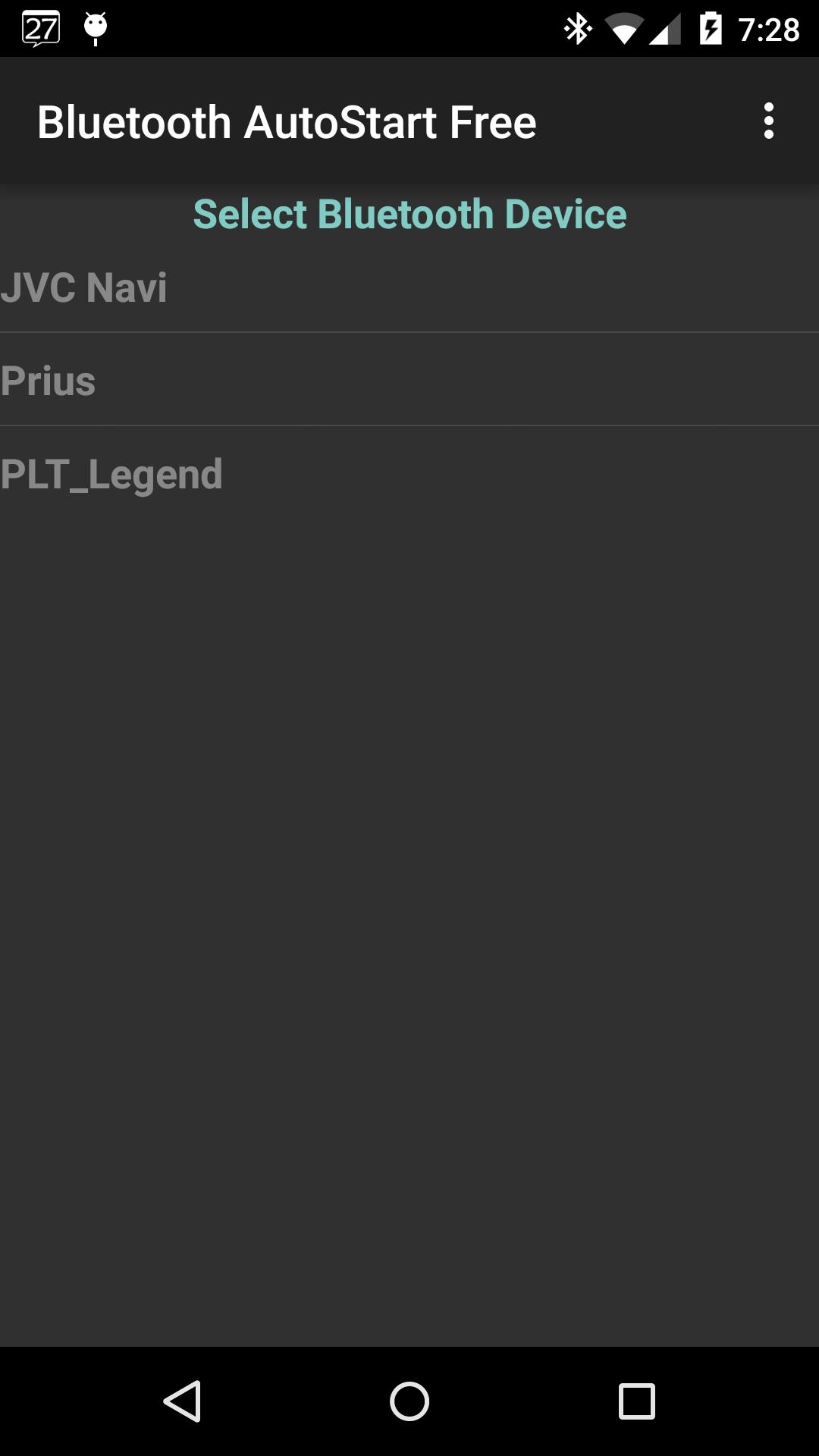 Bluetooth AutoStart Launcher