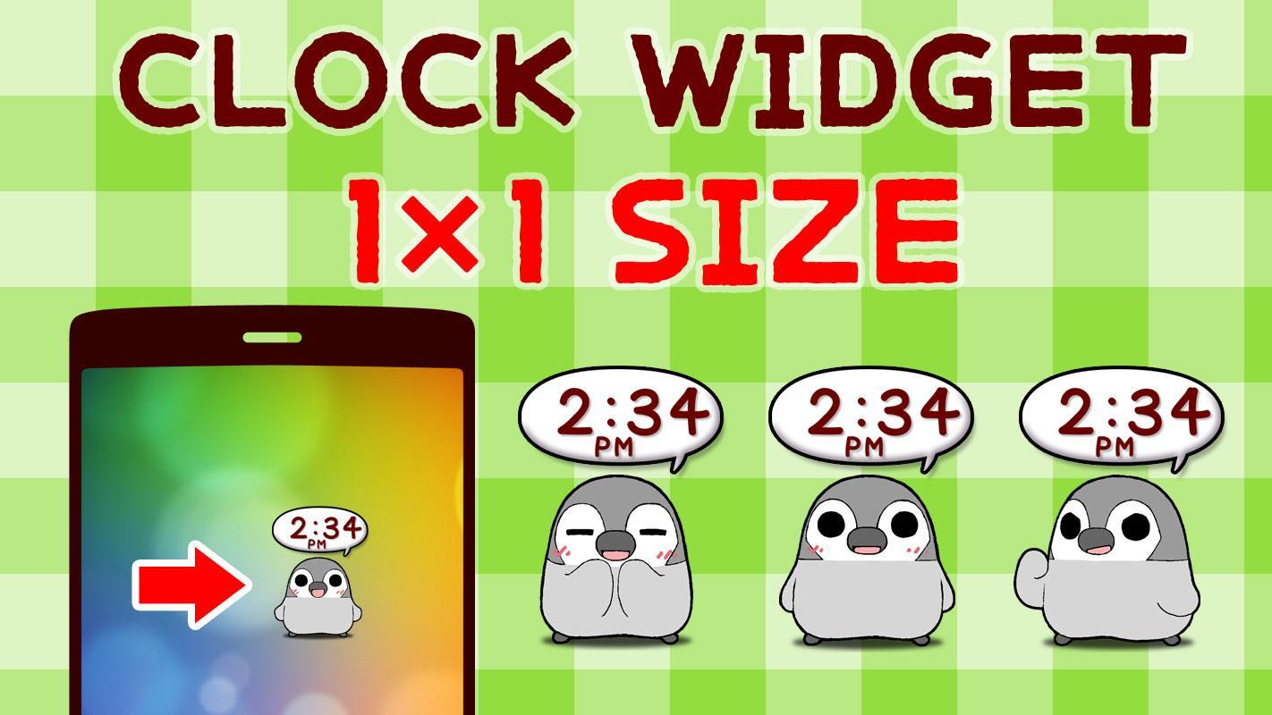Pesoguin Clock Widget -Penguin