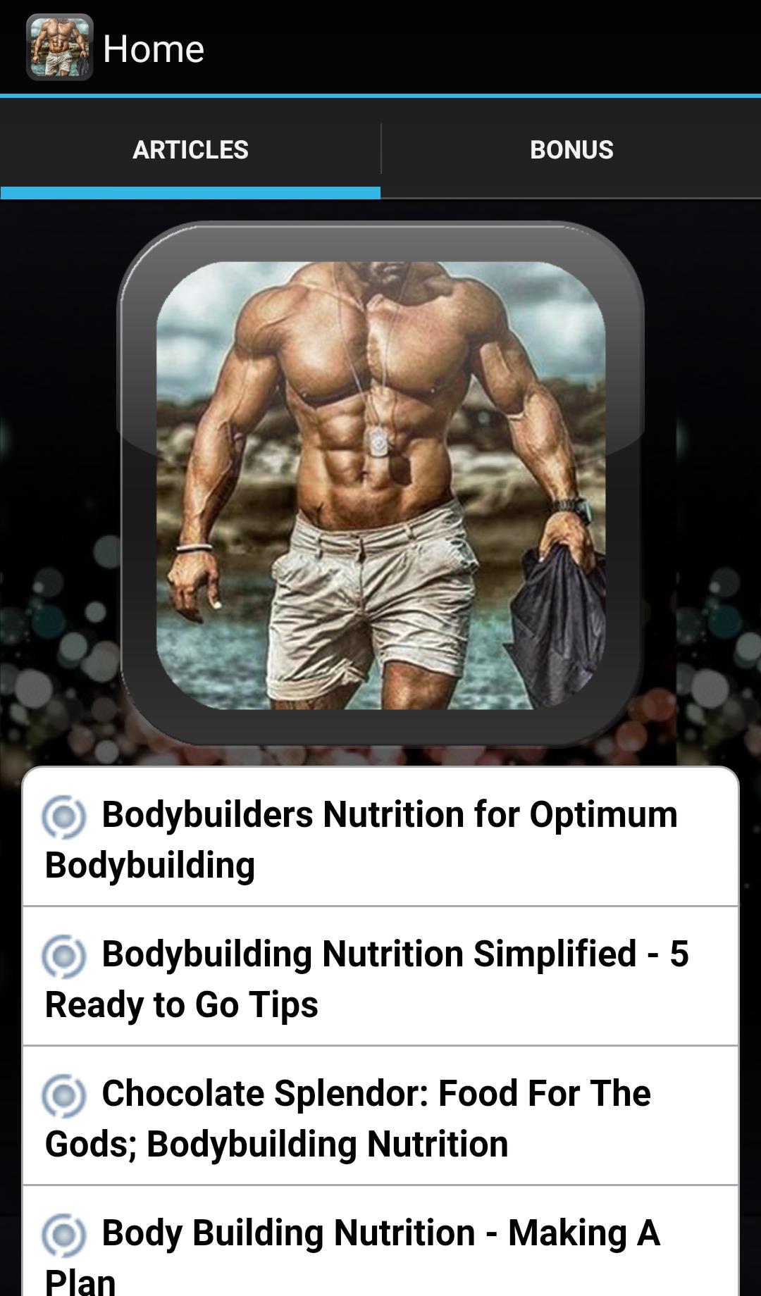 Bodybuilding Nutrition Program