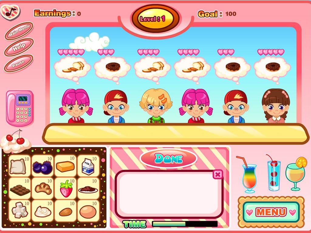 Baker's Store, Simulation Game