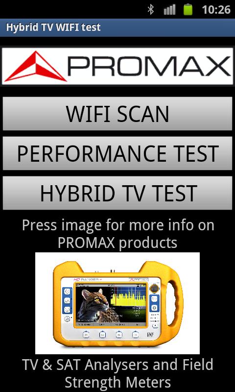 Hybrid TV WIFI test
