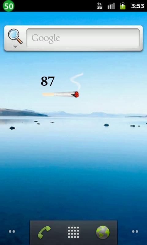 Joint (ganja) Battery Widget