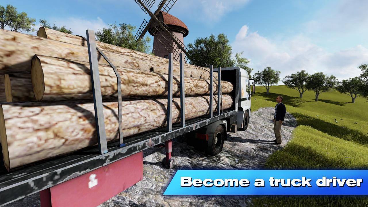 Driver Truck Cargo 3D