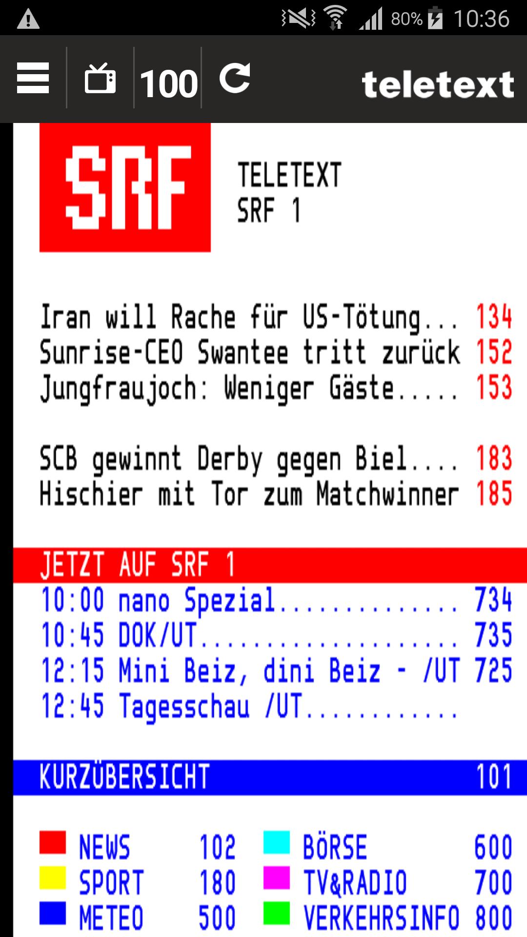 TELETEXT (mobile Website)