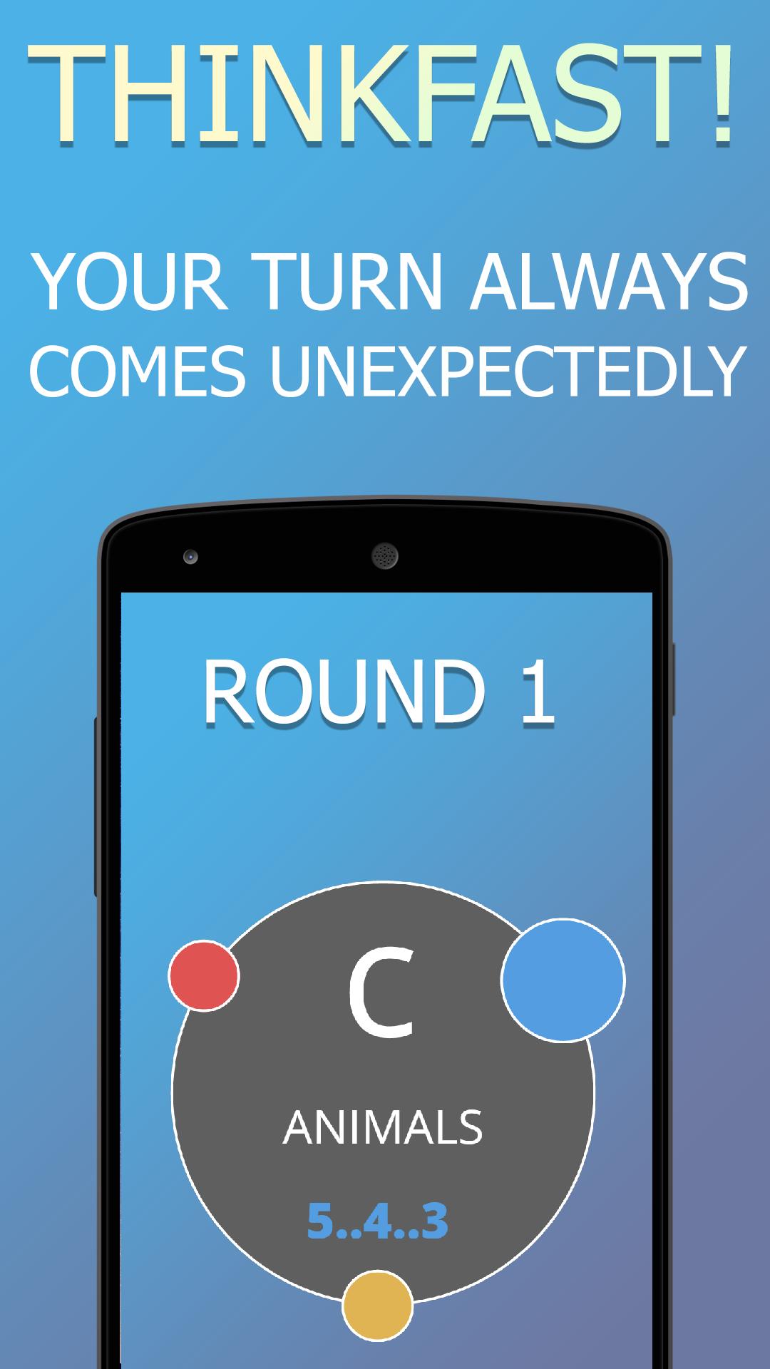 Think Fast! Party game