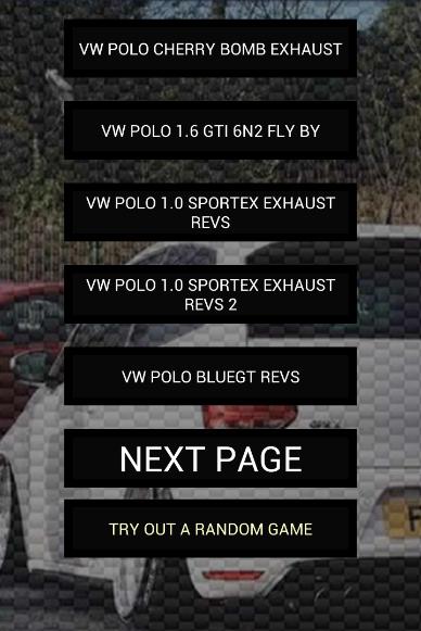 Engine sounds of Polo