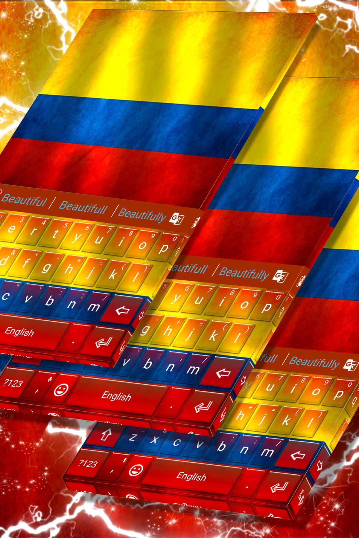 Keyboard Colombia Theme