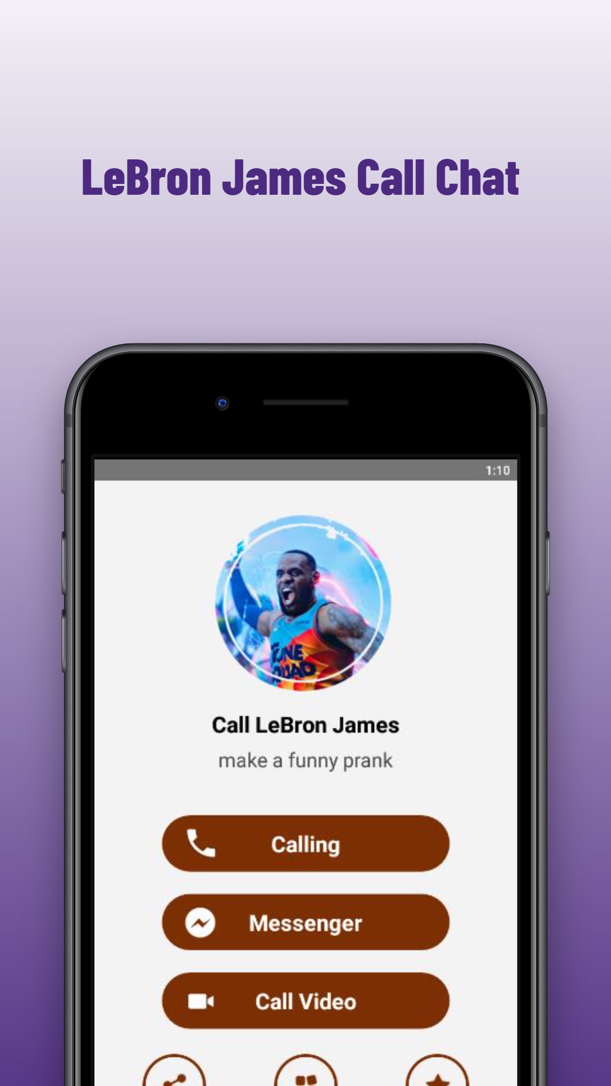 lebron james video call Space