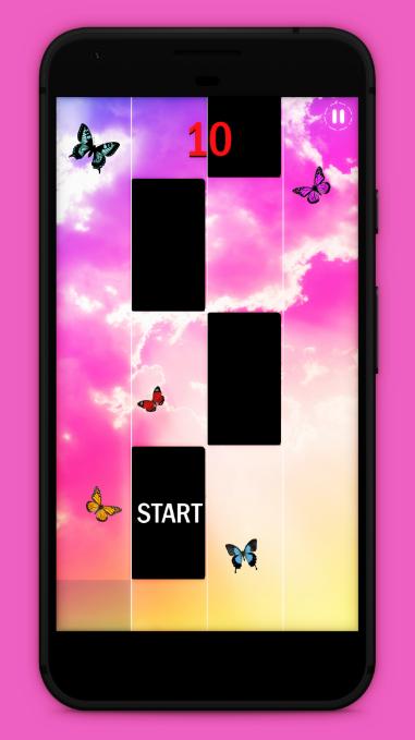 Piano music : pink magic tiles