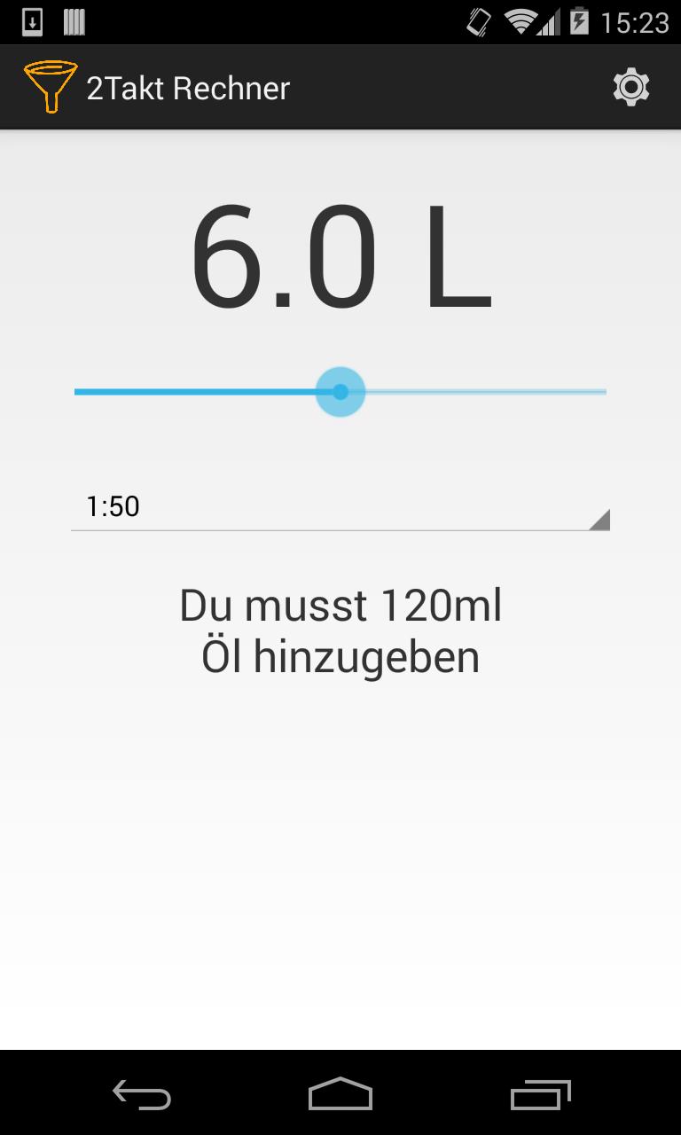 2 Takt Gemisch Rechner -