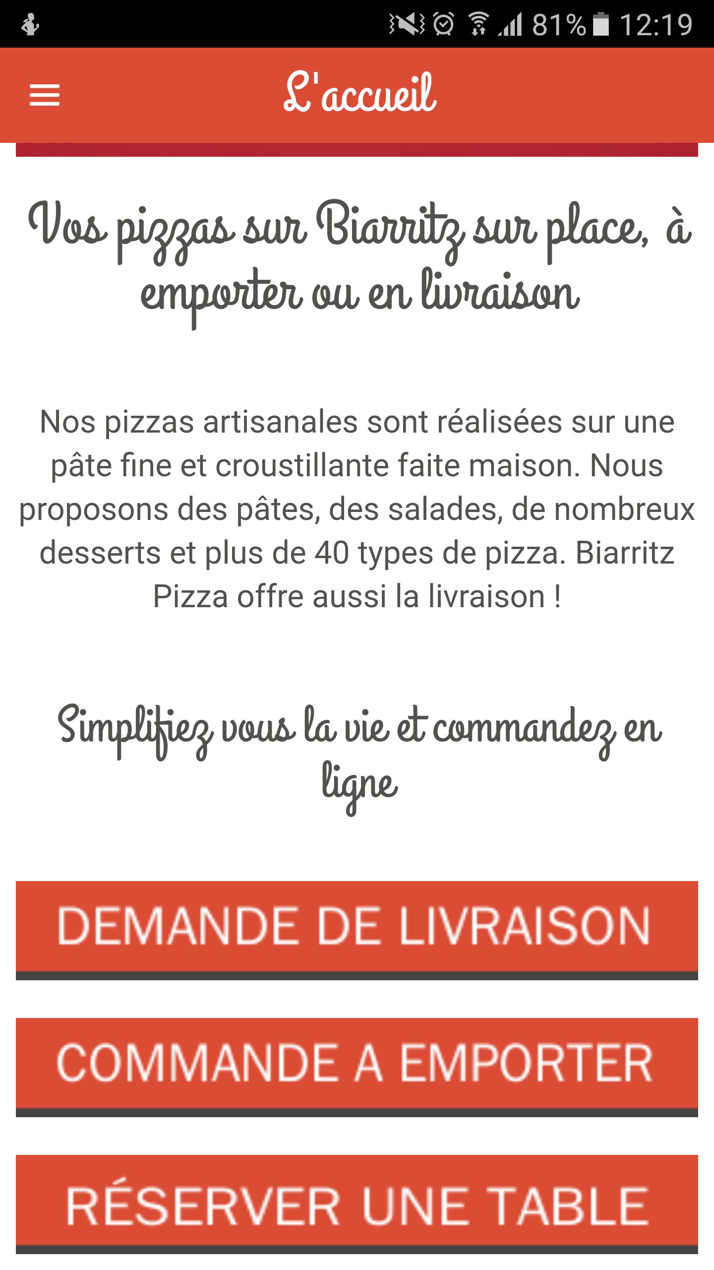 BIARRITZ PIZZA