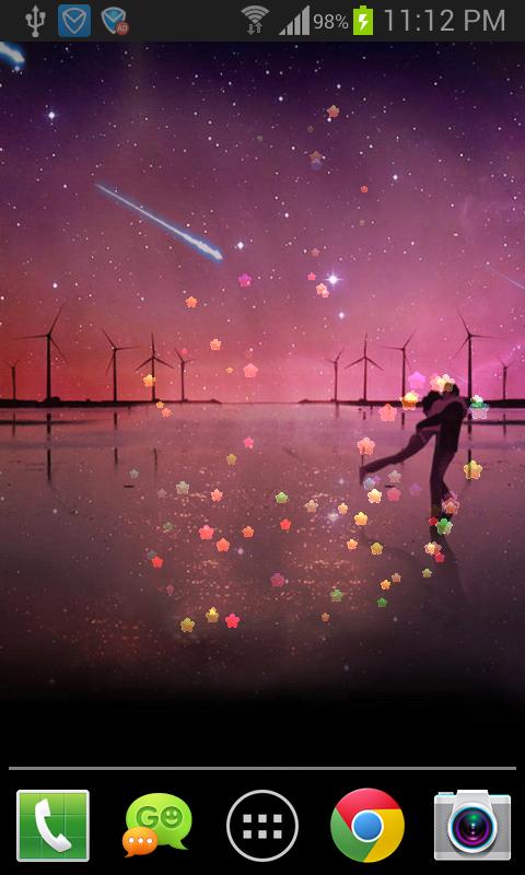 Meteors Live Wallpaper