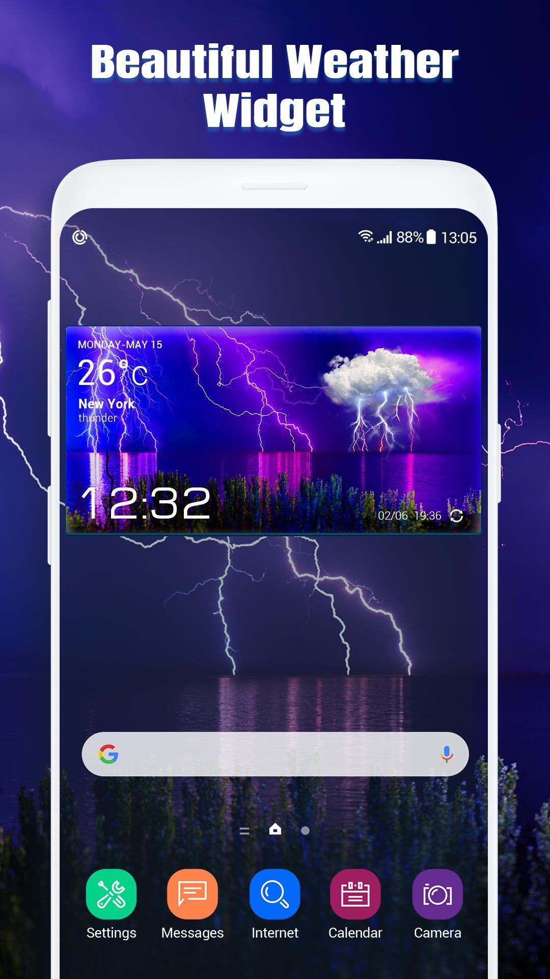 Real-time weather report & forecast
